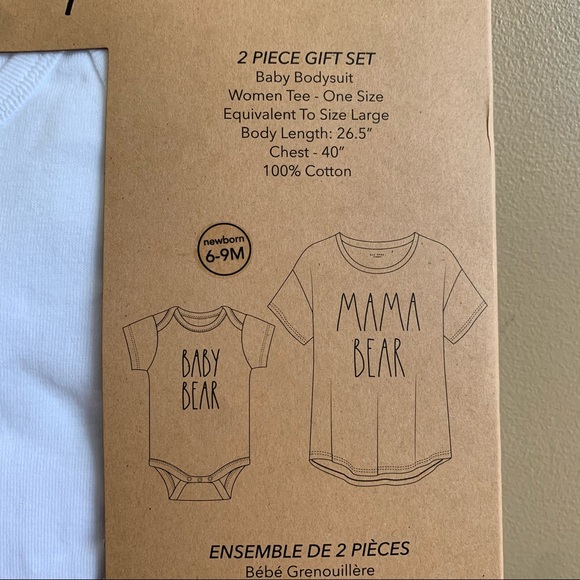 Rae Dunn -MOM EST 2021-Mama Bear/Baby Bear Giftset - Picture 10 of 14
